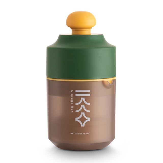 Mini exprimidor manual para banquetes, exprimidor de naranjas de plástico PP para hotel, fabricante de jugos seguro para ahorrar trabajo con botella de almacenamiento, aparato de cocina verde Advancent HA009490-02B