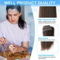thumbnail image 4 of Uxcell 15cm Doll Hair Wefts, 5Pcs Synthetic Straight Hair Doll Wigs, Dark Chestnut, 4 of 5