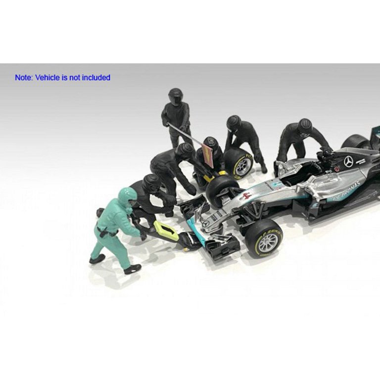 Formula One F1 Pit Crew, Black - American Diorama 76551 - 1/18