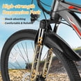 thumbnail image 5 of Elifine 500W Electric Bike for Adults, 27.5" Electric Mountain Bicycle, 48V 10.4Ah Battery UL2849, 19.8mph Aluminum Alloy Commuter Ebike, Lockable Suspension Fork, Shimano 21-Speed Red, 5 of 9