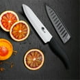 thumbnail image 3 of Myvit Ceramic Knife Set of 3pcs Assorted Colors Chef Knife Utility Kitchen Knives Rust Proof Stain Resistant White Zirconia Blade with Sheaths, 3 of 7