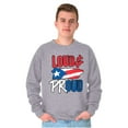 thumbnail image 5 of Puerto Rico Nuyorican Proud Borinquen Sweatshirt for Men or Women Brisco Brands S, 5 of 5