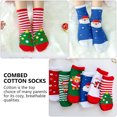 thumbnail image 3 of 6 Pairs Combed Cotton Children's Cartoon Christmas Stockings Creative Warm Socks, 3 of 7