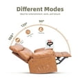 thumbnail image 4 of Oversized Recliner Chair, Manual Recliner Chairs for Adults,  PU Leather Small Recliner Chair for Small Space, RV, 90° - 150° Adjustable, Lazy Boy Single Sofa Chairs, 4 of 8