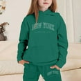 thumbnail image 2 of Little Girls Outfits Set Hoodies Letter Print Sweatshirt, 2 of 4