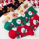thumbnail image 4 of Calcetines navideños Qarigey 3 pares muñecos de nieve Colores surtidos para mujer, 4 of 6
