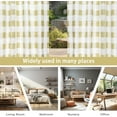 thumbnail image 5 of DriftAway Semi Sheer Buffalo Plaid Check Curtains Rod Pocket Checkered Curtains Farmhouse Window Taupe and White Curtains for Living Room, Bedroom, 6 Panels Curtain, 52" x 96", 5 of 9