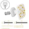 thumbnail image 2 of 4 Pieces Set Drawer Pulls Handle Square Wardrobe Cabinet Knobs with Stainless Steel Screws Furniture Kitchen Decor, 2 of 5