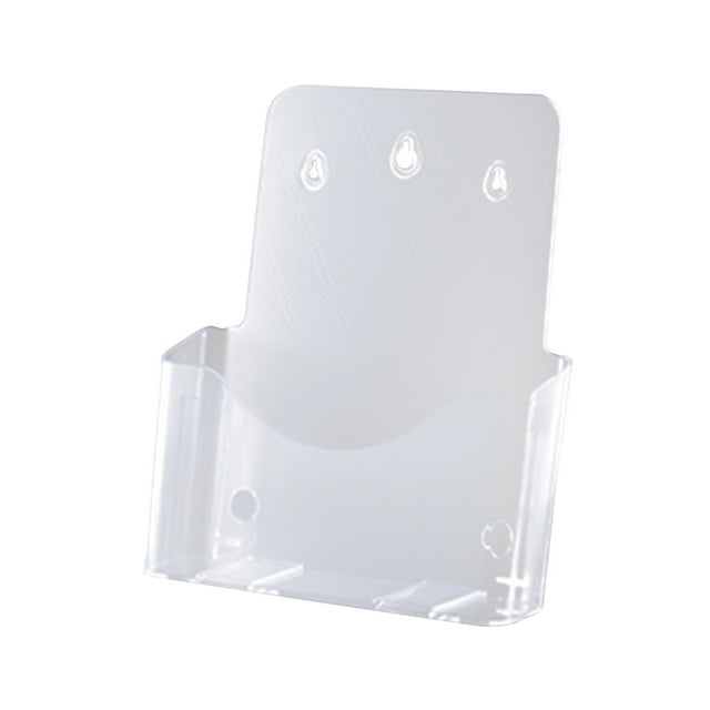 QualitChoice Wall Mount Brochure Holder Rack Solution For Restaurant Display Options Pamphlet Holder Display Stand Magazines Menu A4 1 Tier