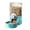 E004- Color D, variant on Cats Water Fountain, Water Sculpted Piece for Cats, 40Oz Water Capacity, Cage Mounted Sculpted Piece, 11X4 In, Teal Blue, 1 Pc, Gravity Flow Delivery, Small Indoor Pet Feeding