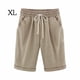 thumbnail image 1 of Pantalones cortos Cintura elástica Pantalones cortos sueltos Mujer Trajes de verano, Caqui, XL Eigraketly AP002089-13, 1 of 6