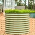 thumbnail image 4 of Vego garden 32" Extra Tall 42" Wide Round Metal Raised Gardening Bed Kit Olive Green, 4 of 9