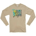 thumbnail image 2 of Big Size Baseball Grunge Graphic Design Unisex Cotton Long Sleeve T-shirt - Mushroom 2XL, 2 of 2