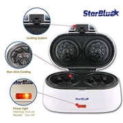 Double Waffle Bowl Maker by StarBlue - White - Make Bowl Shapes Belgian Waffles in Minutes
