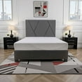 thumbnail image 2 of LiviNest Modern Upholstered Bed Frame: Diamond Tufted Gray Fabric Platform Bed - Queen Size Bedroom Furniture for Modern Minimalist Style Enthusiasts, 2 of 6