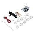 thumbnail image 1 of Arcade Game DIY Kit Parts, 8 Way Joystick Wide Application Arcade Joystick DIY Kit Compact Design  For PC Game For MAME For Fight Stick Green,Blue,Red,White,Yellow,Black,Mixed, 1 of 8