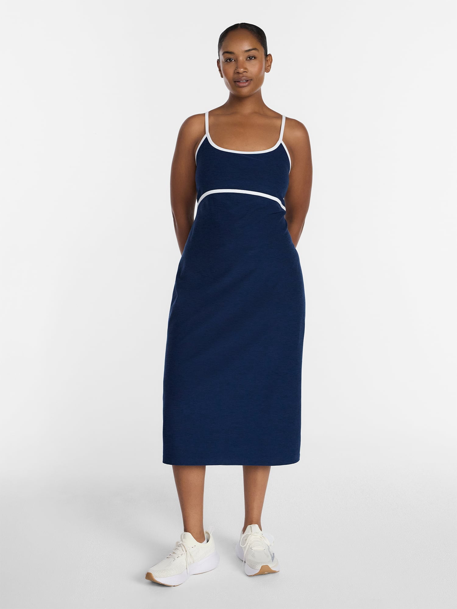 Athletic Works Women's ButterCore Compression Midi Dress, Sizes XS-XXXL