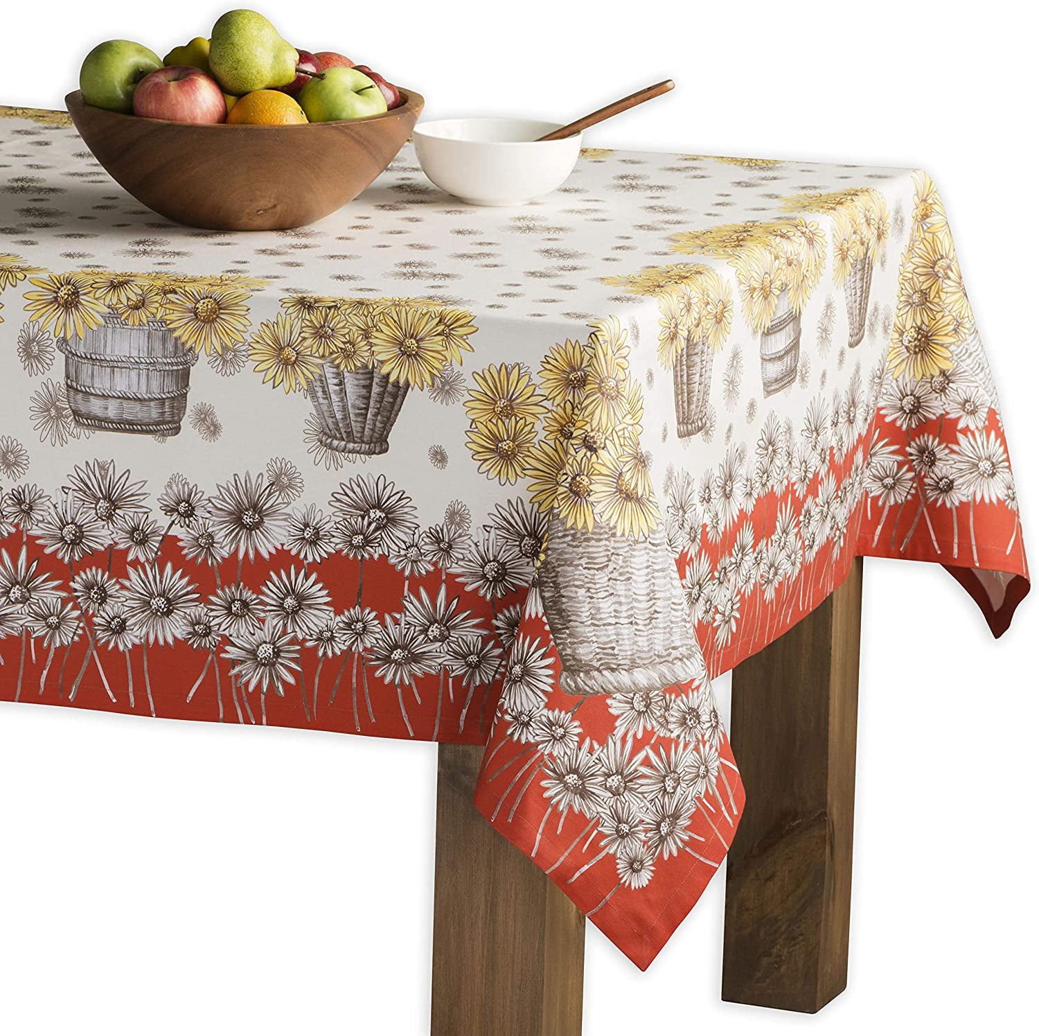 Perfect for Thanksgiving and Christmas Maison d Hermine Deer in The Woods 100% Cotton Tablecloth 54 Inch by 54 Inch