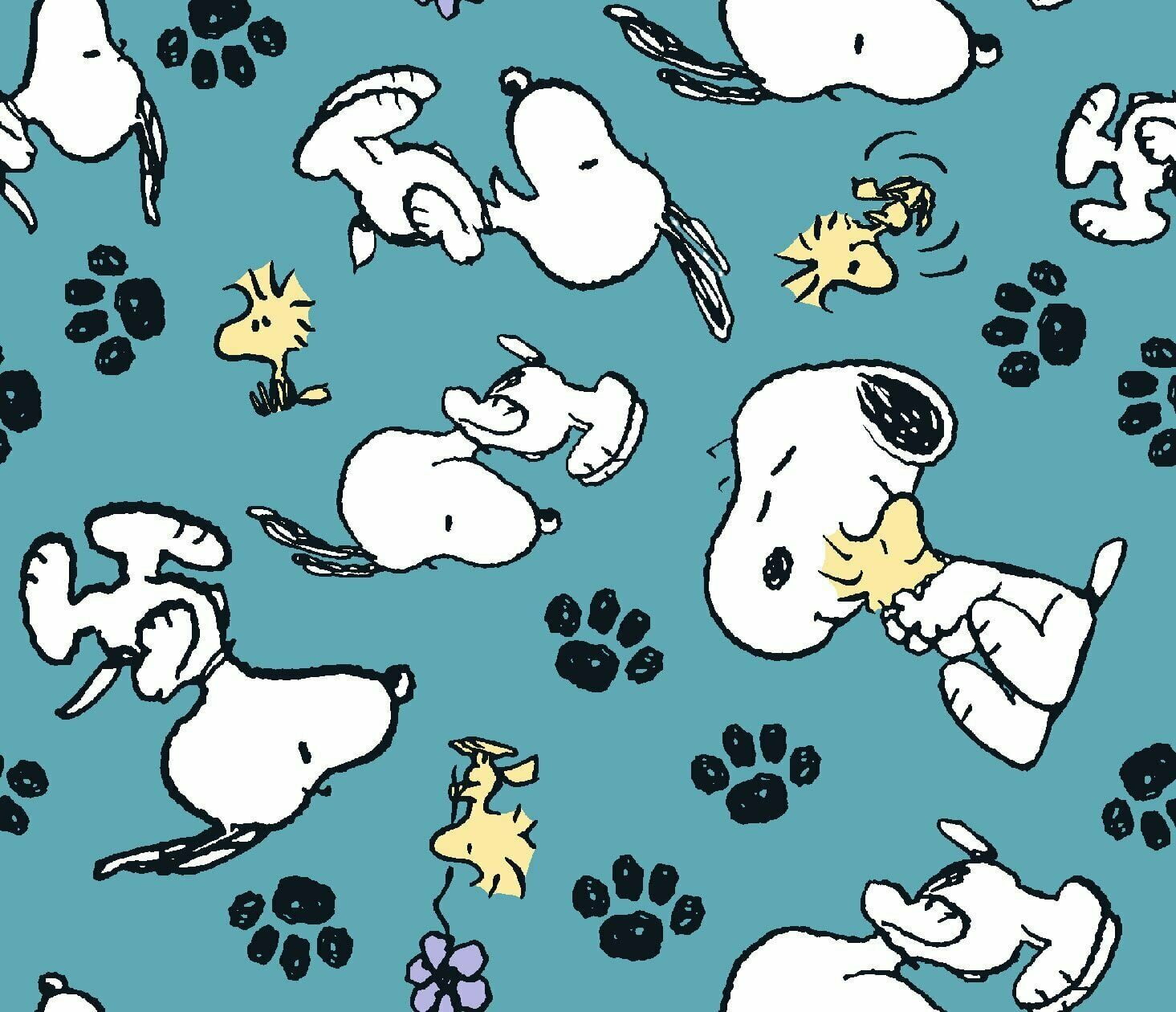Peanuts 69399 Snoopy And Woodstock Playing Springs Creative 100 Cotton