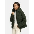 thumbnail image 2 of Marikoo Women’s Quilted Hip-Length Winter Jacket with Hood Tayenaa 16, Size S-3XL, 2 of 9