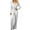Silver, variant on Valentines Day SEMPAI Women's Solid Color Fashion Sexy V-neck Sequin Romper Temperament Elegant Holiday Party Romper Pants Up to 65% off