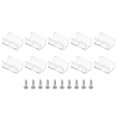 thumbnail image 1 of Unique Bargains LED Strip Light Clips Mounting Bracket Fixing Clips Plastic for 9.5mm-10mm Neon Light Cable Clear 40 Pack, 1 of 6