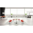 thumbnail image 2 of KFI Studios KOOL 3 Seat Reception Bench, White Seat, Navy Back, 2 of 3