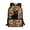 Black Cat Floral Print, variant on Ice Fire Leopard Print High Quality Backpack for Travel Work, Side Pockets Spacious Compartment School Backpack Front Pocket Polyester Bookbag