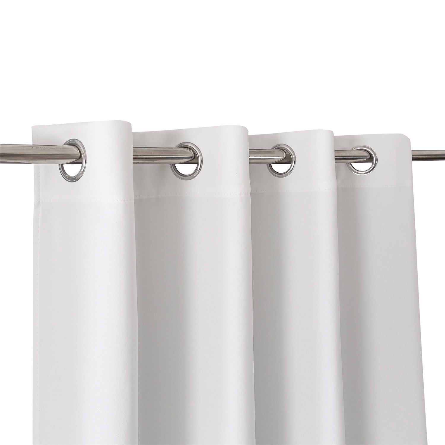 DBOZE Blackout Curtains 52x72 Inch Set of 2, Thermal Insulated Room Darkening Window Curtains with Grommet Top for Bedroom & Living Room(White)