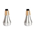 thumbnail image 6 of Raindrops 2pcs Aluminium Straight Trumpets Mute Jazz Instrument Mute for Practice Beginner, 6 of 8