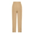 thumbnail image 4 of VSSSJ Women's Versatile Suit Pants Regular Fit Solid Color High Waist Straight Dress Pants Fashion Everyday Commuting Work Pants with Pocket Khaki M, 4 of 5
