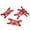 Red, variant on Suodoka RC Swing Arm Kit 1/10 Scale Front and Rear Lower Suspension Arms for ARRMA Typhon and Bigrock Vehicles, Aluminum Alloy, Red