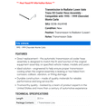 thumbnail image 2 of Transmission to Radiator Lower Auto Trans Oil Cooler Hose Assembly - Compatible with 1995 - 1999 Chevy Monte Carlo 1996 1997 1998, 2 of 2