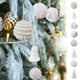 thumbnail image 1 of Bolas de adornos navideños inquebrantables con purpurina - Decoraciones de plástico de 14x11 cm para árboles, coronas y decoraciones navideñas, 1 of 2
