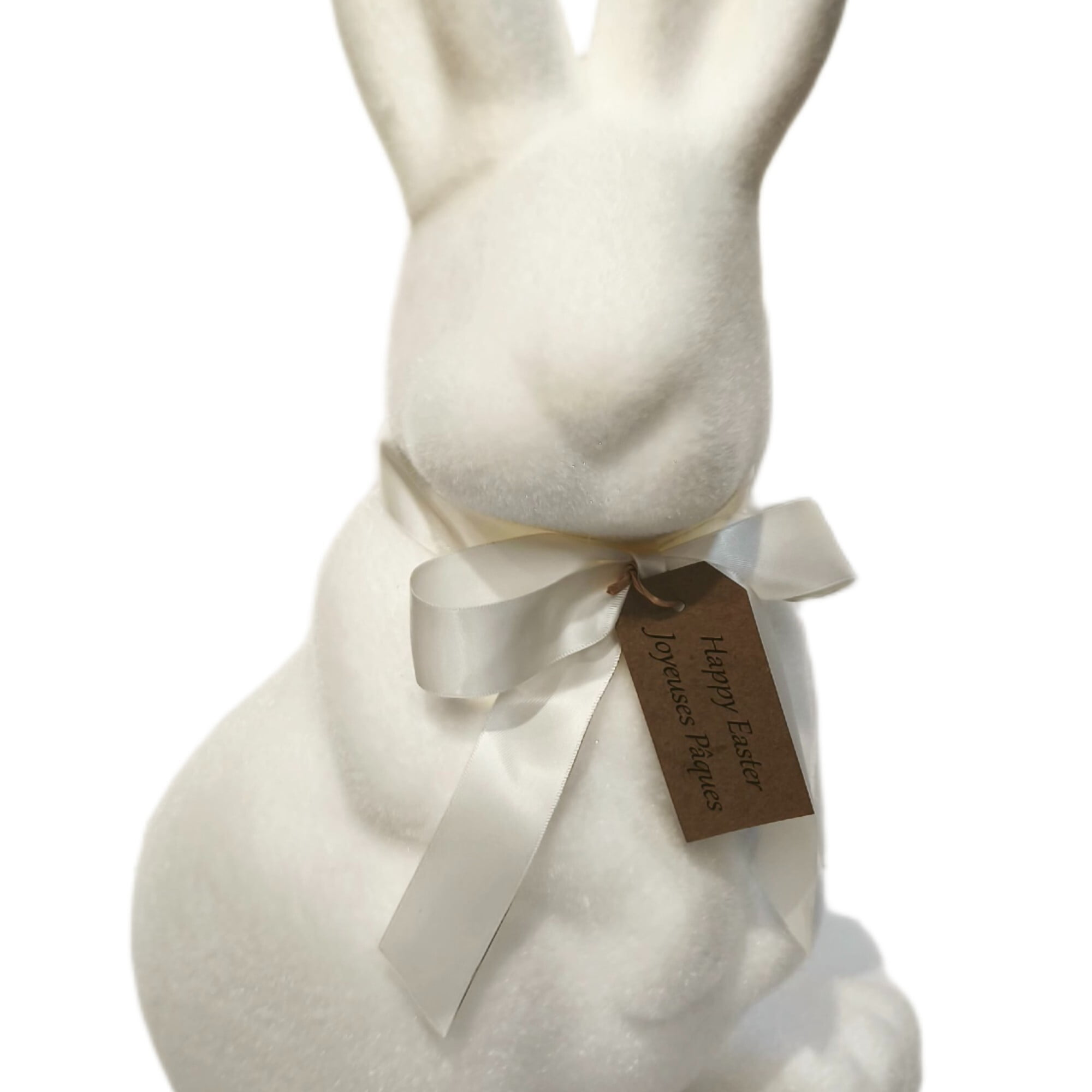 Lapin blanc floqué assis, 17po, par « Way to Celebrate »