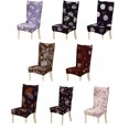 thumbnail image 2 of Protector de asiento de silla de taburete de hotel floral elástico combinado extraíble para todas las estaciones Methold JJ16126-05, 2 of 6