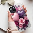thumbnail image 5 of Romantic Hearts and Roses Design iPhone Case Compatible with iPhone 11/12/13/14/15/16 (Pro Max/Plus) for Couples Valentine’s Day Gift, 5 of 9