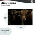 thumbnail image 3 of Cow Faces Highland Pair Canvas Wall Art, design by Amy Carroll, 3 of 8
