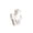 White, variant on Ohmyroo Glazed Decorative Vase 6.3x3.7in Shatterproof Plastic Floral Container Household Desk Ornament