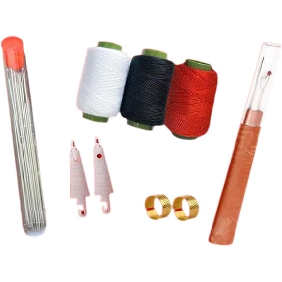 34Pcs Sewing Tool Set, Big Eye Steel Sewing Needles Kit, Long & Thin Handmade Quilting & Sewing Needles Kit