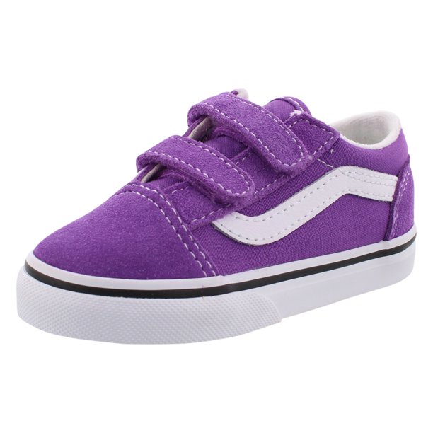Vans Vans Old Skool V Baby Girls Shoes Size 4 Color Dewberry True White Walmart Com Walmart Com