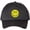 Black, variant on Smiley Face Embroidered Foam Mesh Back Trucker Hat Happy Face Unisex Adjustable Baseball Hat (Navy/Navy)