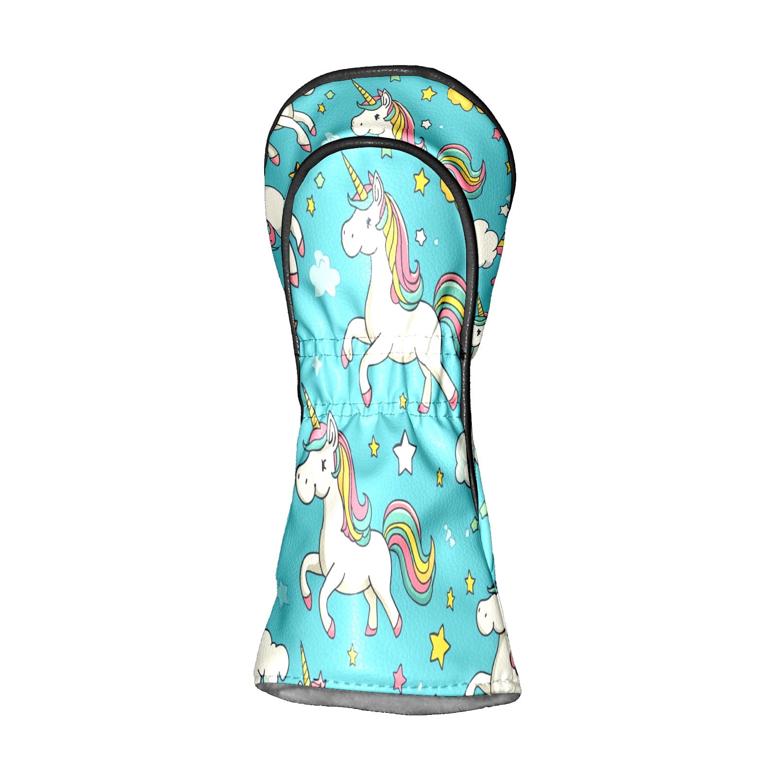 Golf Head Covers Beautiful Horse Design for Driver, Wood & Hybrid, Premium Waterproof PU Leather with Plush Lining, Elegant Animal Golf Gifts