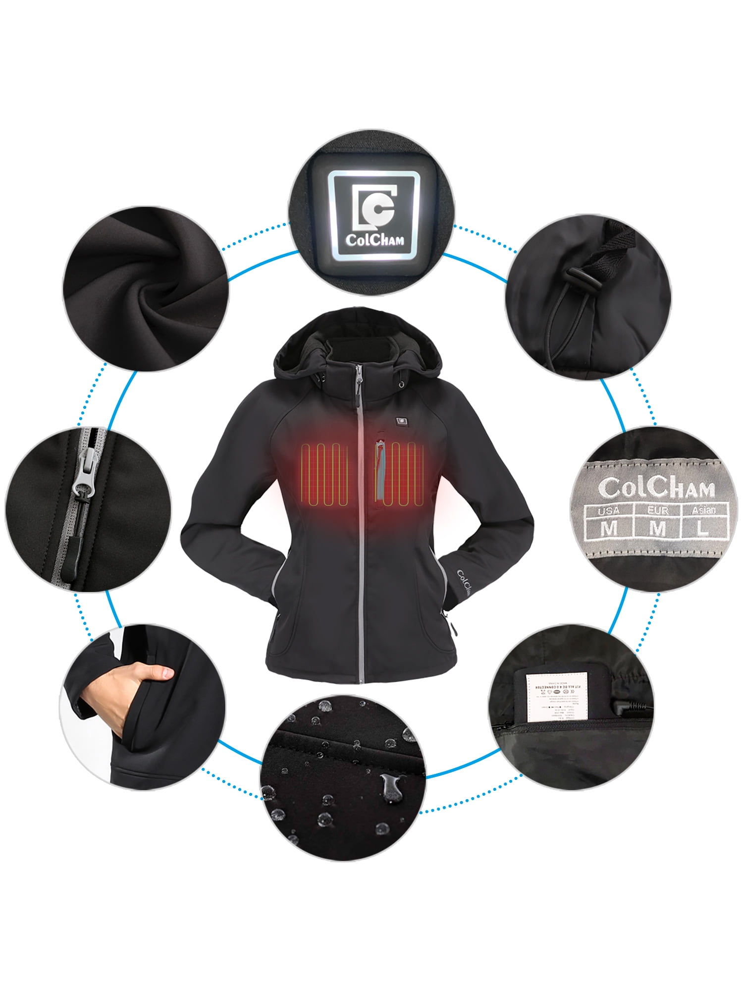 colcham heated vest