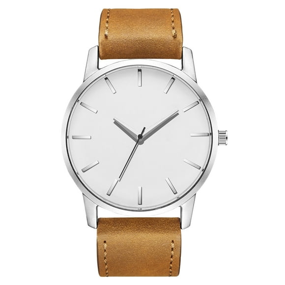 Hombres Reloj de pulsera Empresarios Reloj casual Reloj de cinturón masculino Reloj duradero para hombres