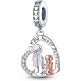 thumbnail image 1 of Abalorio Colgante Plata Ley 925 con Circonitas Cúbicas, Regalo para Mujer, Compatible con Pulsera y Collar, 1 of 5