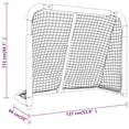 thumbnail image 5 of vidaXL But de Hockey Rouge et Blanc 137x66x112 cm Polyester, 5 of 5