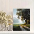 thumbnail image 2 of Qisvanset Lakeside Wildflower Path Canvas Print 12x16 Inch Entryway Decor, 2 of 8