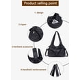 thumbnail image 4 of Sunyuer Y2K Gothic Handbag for Women, Shoulder Bag PU Leather Punk Purses Bags, 4 of 8