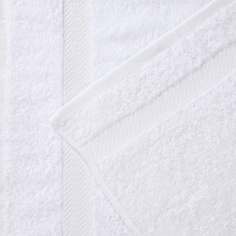 Superior Franklin 2-Piece Cotton Bath Sheet Set, Super Soft Quick Dry Fade Resistant Towels, White